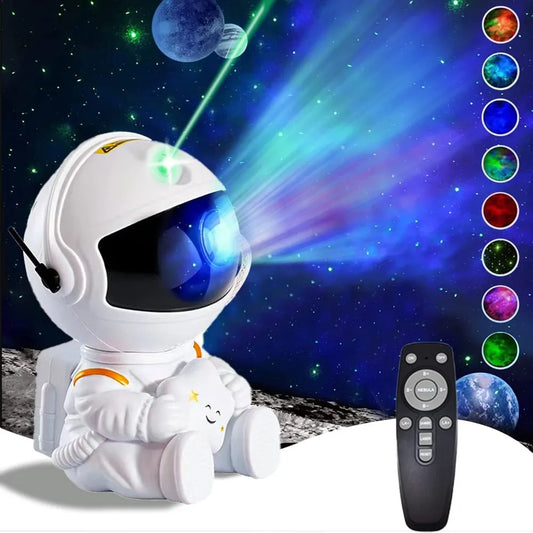 Astronaut Star Projector: Galaxy Night Light