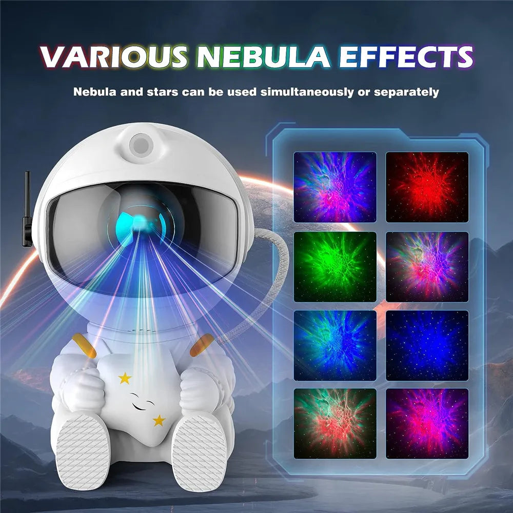 Astronaut Star Projector: Galaxy Night Light