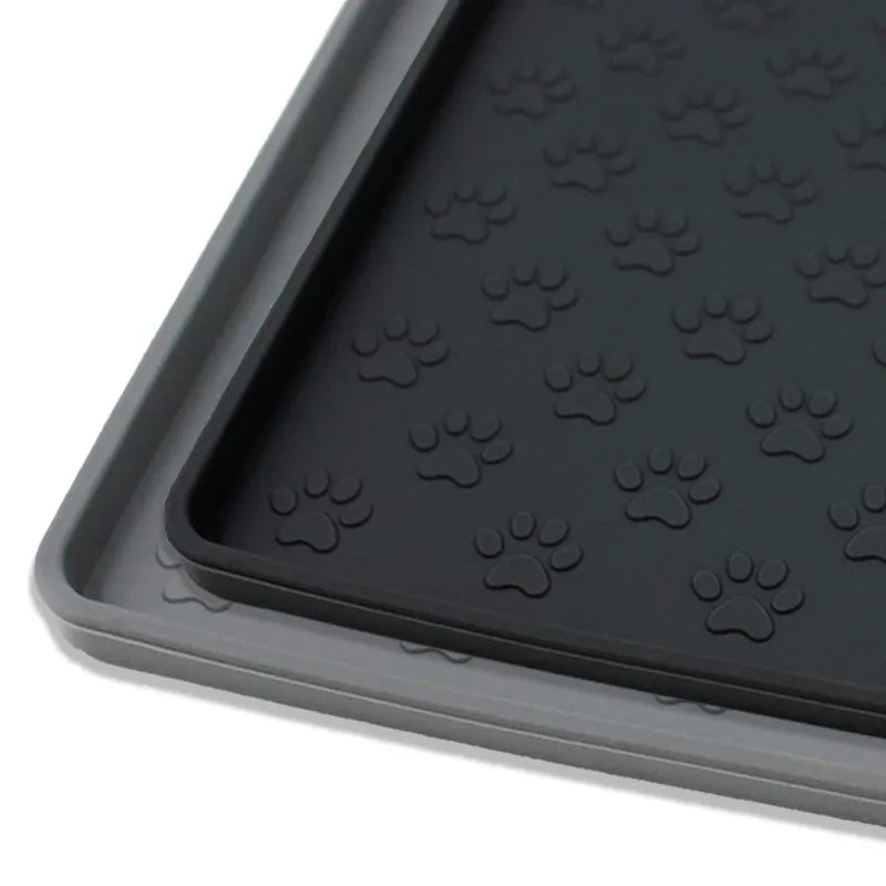 Pet Bowl Mat: Silicone Waterproof Feeding Pad