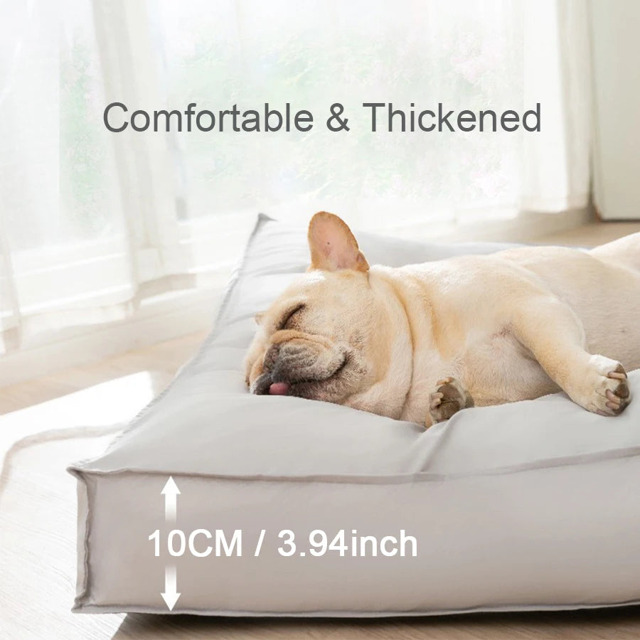 Rectangular Dog Bed: Soft, Washable & Waterproof